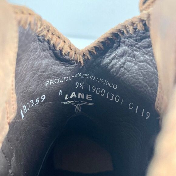 Women's Tan Ankle Boots - Picture 10 of 11